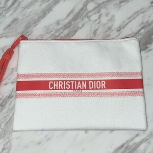 Christian Dior, Terry cloth makeup travel pouch, new!!